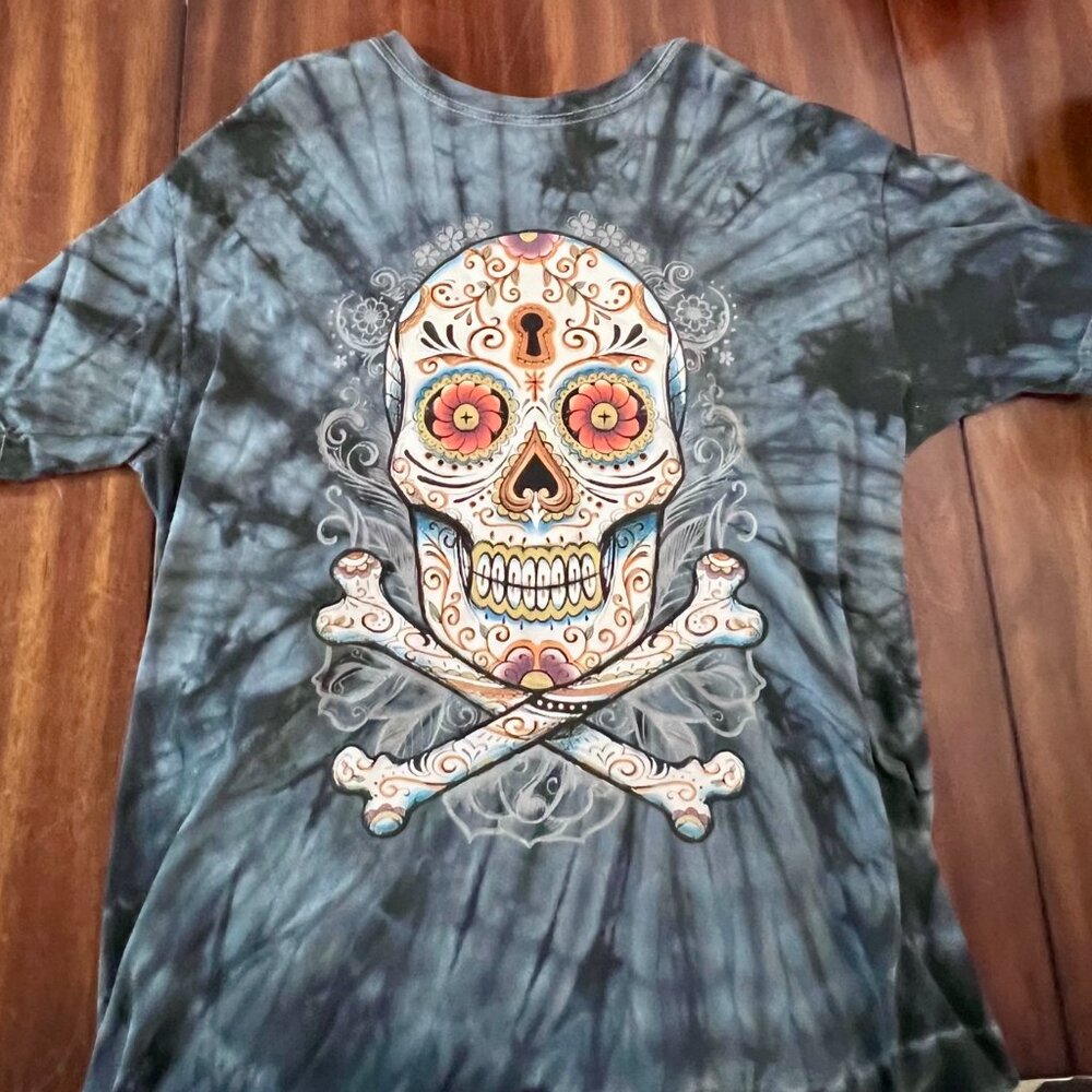 Tie-Dye Sugar Skull Tee